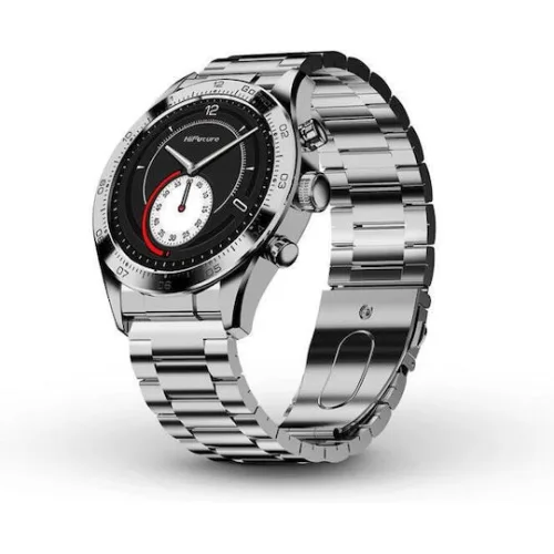 HiFuture Go Pro 2 Stainless Steel Smartwatch με Παλμογράφο (Ασημί)