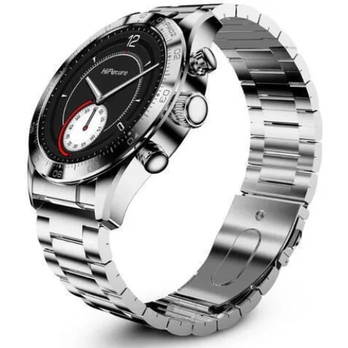 HiFuture Go Pro 2 Stainless Steel Smartwatch με Παλμογράφο (Ασημί)