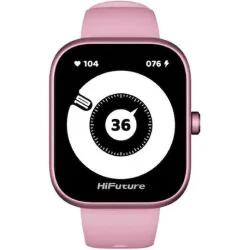 HiFuture Lume Pro Aluminium 46mm Smartwatch με Παλμογράφο (Ροζ)