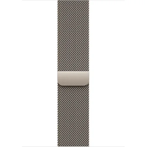Apple Watch Series 10 Cellular Titanium 42mm Αδιάβροχο με eSIM και Παλμογράφο (Gold - Milanese Loop Natural)