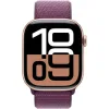 Apple Watch Series 10 Cellular Aluminium 46mm Αδιάβροχο με eSIM και Παλμογράφο (Rose Gold / Plum Sport Loop - M/L)