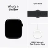 Apple Watch Series 11 Aluminium 42mm Αδιάβροχο με Παλμογράφο (Jet Black Aluminium Case with Black Sport Band - S/M)