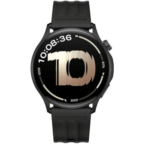 OnePlus Watch Lite Stainless Steel 45mm Αδιάβροχο με Παλμογράφο (Μαύρο)