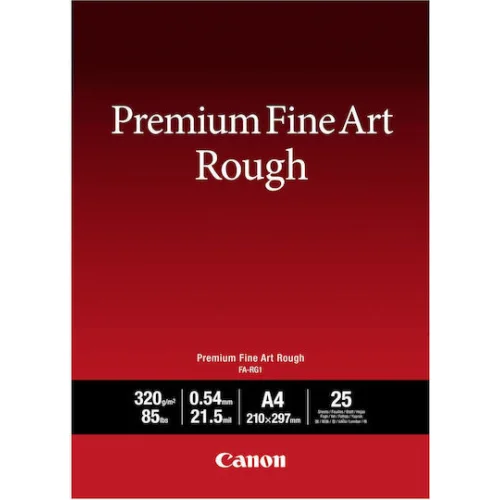 Canon FA-RG1 Φωτογραφικό Χαρτί Premium Fine Art Rough A4 (21x30) 320gr/m² για Εκτυπωτές Inkjet 25 ΦύλλαΚωδικός: 4562C001
