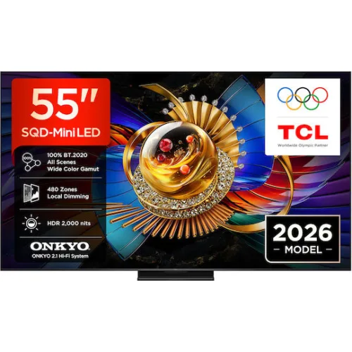 TCL Smart Τηλεόραση 55" 4K UHD SQD-Mini LED Q7D Pro HDR (2026) 55Q7D Pro