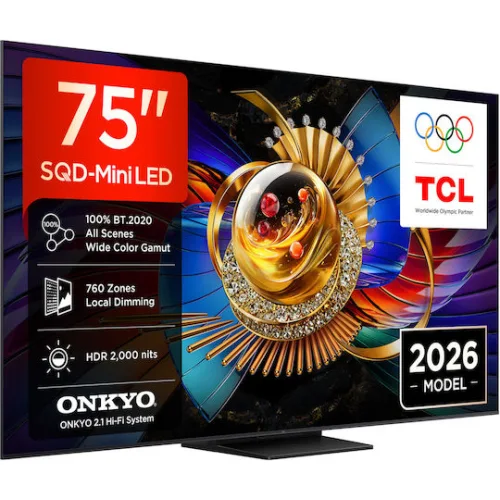 TCL Smart Τηλεόραση 75" 4K UHD SQD-Mini LED Q7D Pro HDR (2026) 75Q7D Pro