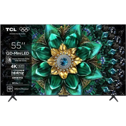 TCL Smart Τηλεόραση 55" 4K UHD Mini LED Q6C HDR (2025) 55Q6C