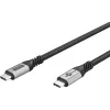 Goobay Braided USB 3.0 Cable USB-C male - USB-C 240W PD Μαύρο 1.5m 74776 Bulk