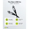 Goobay Braided USB 3.0 Cable USB-C male - USB-C 240W PD Μαύρο 1.5m 74776 Bulk