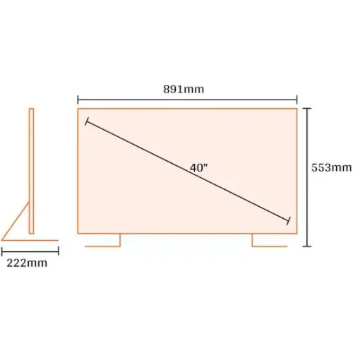 Kydos Smart Τηλεόραση 40" Full HD QLED K40GF22CQ00 (2024)