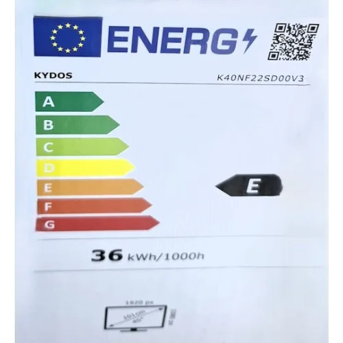 Kydos Τηλεόραση 40" Full HD LED K40NF22SD00V3 HDR (2025)