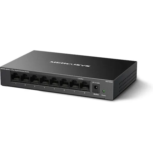 Mercusys MS108GS v1 Unmanaged L2 Switch με 8 Θύρες Gigabit (1Gbps) Ethernet