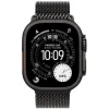 Apple Watch Ultra 3 Titanium 49mm Αδιάβροχο με eSIM και Παλμογράφο (Black Titanium Case with Black Titanium Milanese Loop - Medium)