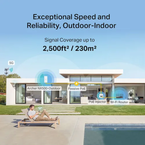 TP-Link 5G AX3000 Wi-Fi 6 Outdoor Router(ARCHER NX500-OUTDOOR) (TPARCHERNX500-OD)