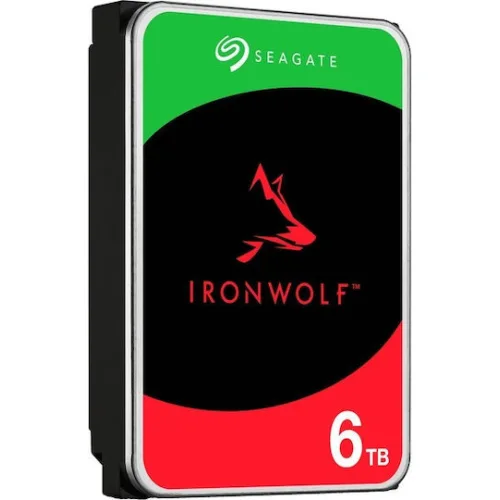 Seagate Ironwolf 6TB HDD Σκληρός Δίσκος 3.5" SATA III 5400rpm με 256MB Cache για NAS ST6000VN006