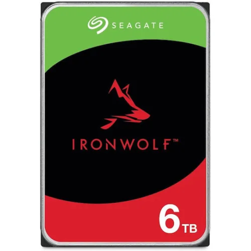 Seagate Ironwolf 6TB HDD Σκληρός Δίσκος 3.5" SATA III 5400rpm με 256MB Cache για NAS ST6000VN006
