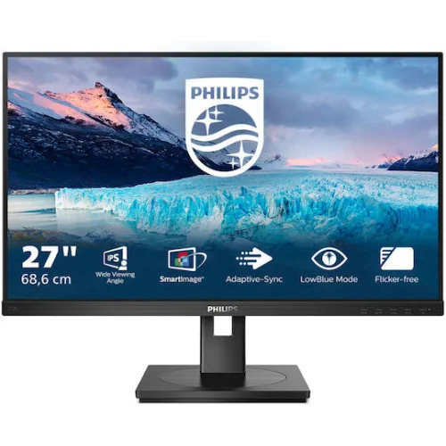 Philips 272S1M IPS Monitor 27" FHD 1920x1080 με Χρόνο Απόκρισης 4ms GTG