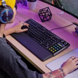 Corsair Galleon 100 SD Gaming Μηχανικό Πληκτρολόγιο με Corsair MLX Pulse διακόπτες και RGB φωτισμό (Αγγλικό US)