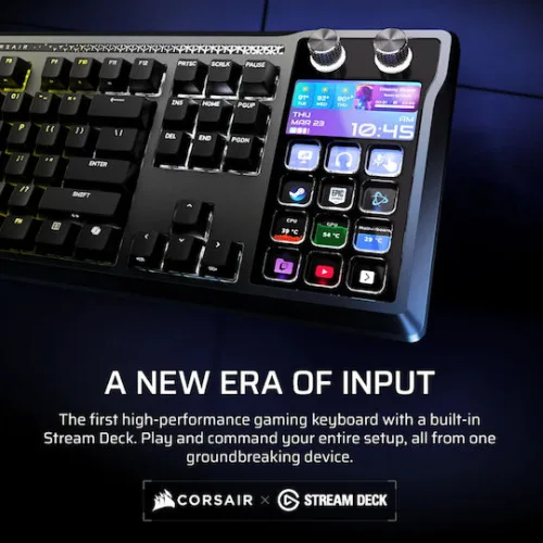 Corsair Galleon 100 SD Gaming Μηχανικό Πληκτρολόγιο με Corsair MLX Pulse διακόπτες και RGB φωτισμό (Αγγλικό US)