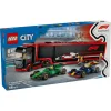 LEGO City F1® Truck with RB20 & AMR24 F1® Cars για 8+ Ετών 1086τμχΚωδικός: 60445