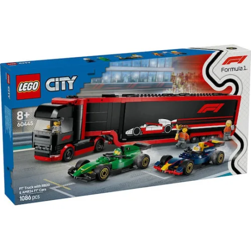 LEGO City F1® Truck with RB20 & AMR24 F1® Cars για 8+ Ετών 1086τμχΚωδικός: 60445