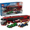 LEGO City F1® Truck with RB20 & AMR24 F1® Cars για 8+ Ετών 1086τμχΚωδικός: 60445