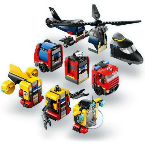 LEGO City Helicopter, Fire Engine & Submarine για 7+ Ετών 874τμχΚωδικός: 60462