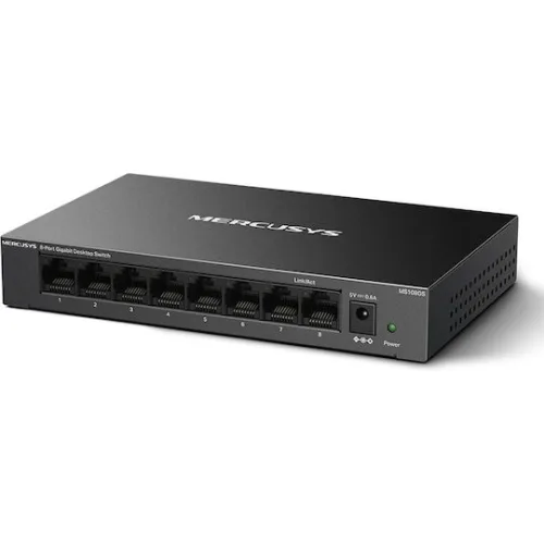 Mercusys MS108GS-M2 Unmanaged L2 Switch με 8 Θύρες Gigabit (1Gbps) Ethernet