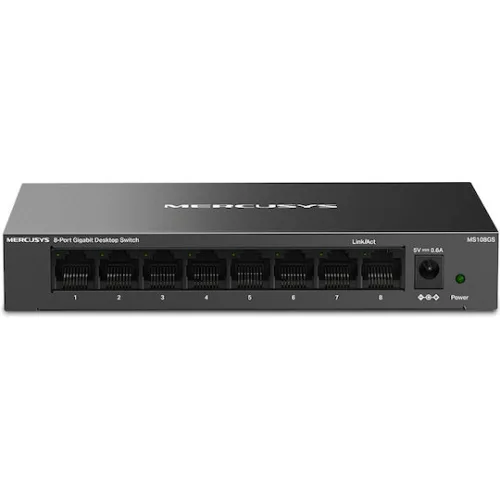 Mercusys MS108GS-M2 Unmanaged L2 Switch με 8 Θύρες Gigabit (1Gbps) Ethernet