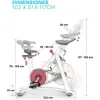 Yesoul S3 Ποδήλατο Spinning Μαγνητικό με Ροδάκια Λευκό