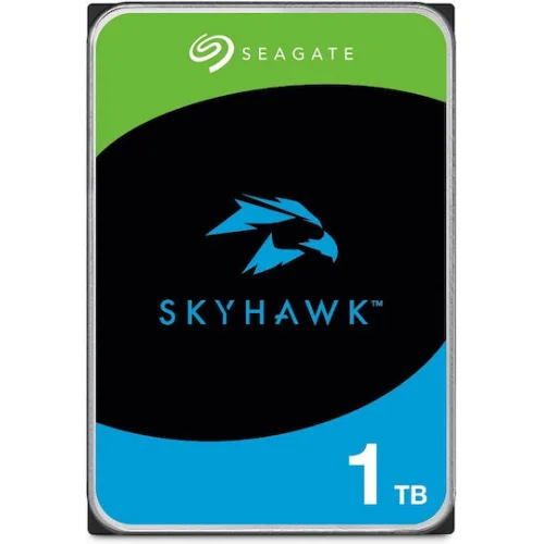 Seagate SkyHawk 1TB HDD Σκληρός Δίσκος 3.5" SATA III 5400rpm με 256MB Cache για Desktop / Καταγραφικό ST1000VX013