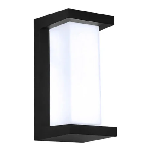 Powertech Επιτοίχιο Εξωτερικό Φωτιστικό LED IP65 12W με Ψυχρό Λευκό Φως 12.4x12.5x26εκ.Κωδικός: HLL-0166