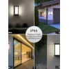 Powertech Επιτοίχιο Εξωτερικό Φωτιστικό LED IP65 12W με Ψυχρό Λευκό Φως 12.4x12.5x26εκ.Κωδικός: HLL-0166