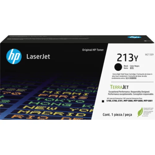 HP 213Y Γνήσιο Toner Laser Εκτυπωτή Κίτρινο Extra High Yield 18000 Σελίδων W2130Y