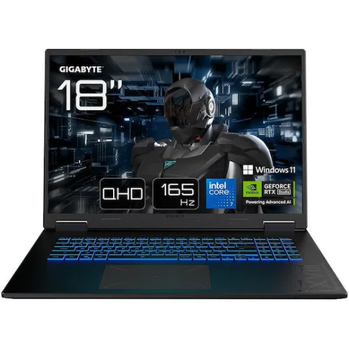 Gigabyte Gaming A18 Pro 18" QHD+ 165Hz (i7-240H/32GB/1TB SSD/GeForce RTX 5070 Ti/W11 Home) Titanium Black (International English Keyboard)