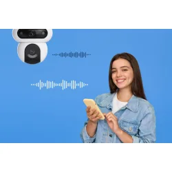 Ezviz HB90 IP Dual Κάμερα Παρακολούθησης Wi-Fi Full HD+ 4MP Αδιάβροχη Μπαταρίας με Αμφίδρομη Επικοινωνία και Φακό 2.8mm