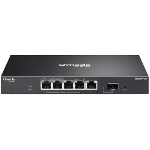 TP-LINK Omada ES206XPP-M2 Managed L2 PoE++ Switch με 5 Θύρες Gigabit (1Gbps) Ethernet