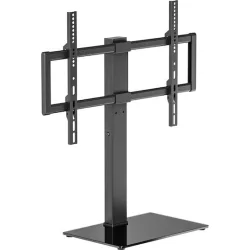 Powertech PT-1565 Επιτραπέζια Βάση Τηλεόρασης έως 75" και 40kg Ασημί