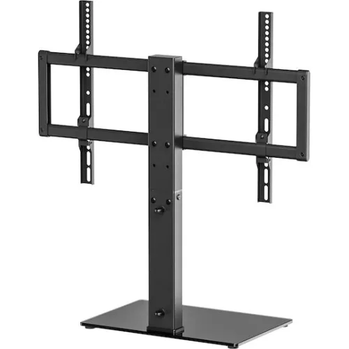 Powertech PT-1565 Επιτραπέζια Βάση Τηλεόρασης έως 75" και 40kg Ασημί