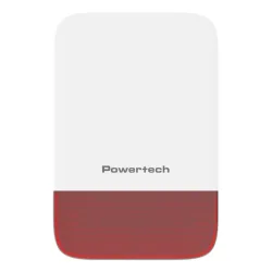 Powertech RF Σειρήνα Συναγερμού Μπαταρίας Εξωτερικού Χώρου 120dB με Κόκκινο Φως 18x27εκ.