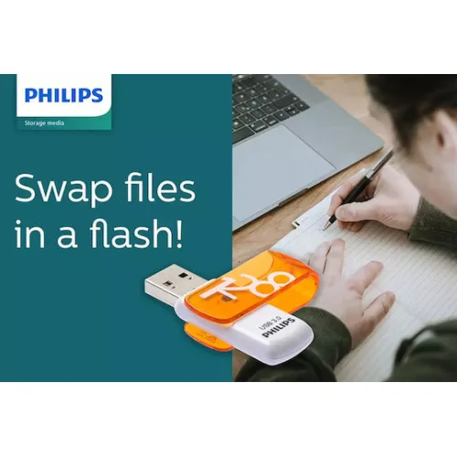 Philips Vivid Edition 128GB USB 3.0 Stick Πορτοκαλί