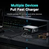 Powertech Βάση Φόρτισης GaN με Θύρα USB-A και 4 Θύρες USB-C 100W Power Delivery / Quick Charge 4.0 σε Γκρι χρώμα (PT-1622)