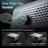 Powertech Βάση Φόρτισης GaN με Θύρα USB-A και 4 Θύρες USB-C 100W Power Delivery / Quick Charge 4.0 σε Γκρι χρώμα (PT-1622)