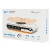 Powertech Βάση Φόρτισης με 2 Θύρες USB-A και 2 Θύρες USB-C 72W Power Delivery / Quick Charge 3.0 σε Λευκό χρώμα (PT-1624)