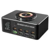 Powertech Βάση Φόρτισης με 4 Θύρες USB-A και 4 Θύρες USB-C 140W Power Delivery / Quick Charge 4.0 σε Μαύρο χρώμα (PT-1625)