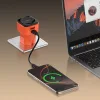 Ldnio Φορτιστής με Θύρα USB-A και Θύρα USB-C και Καλώδιο USB-C - USB-C 45W Πορτοκαλί (Q2420)