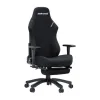 Anda Seat Luna Pro Υφασμάτινη Καρέκλα Gaming με Ρυθμιζόμενα Μπράτσα και Υποπόδιο Μαύρη