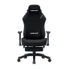 Anda Seat Luna Pro Υφασμάτινη Καρέκλα Gaming με Ρυθμιζόμενα Μπράτσα και Υποπόδιο Μαύρη
