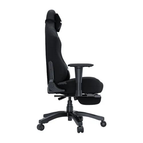 Anda Seat Luna Pro Υφασμάτινη Καρέκλα Gaming με Ρυθμιζόμενα Μπράτσα και Υποπόδιο Μαύρη