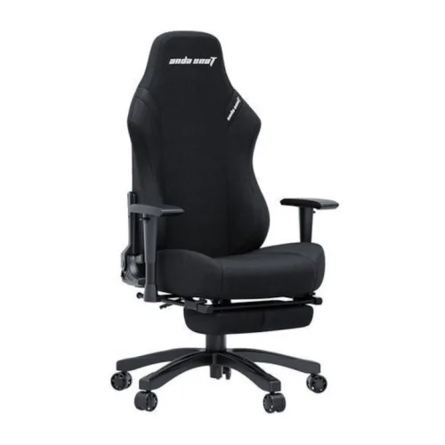 Anda Seat Luna Pro Υφασμάτινη Καρέκλα Gaming με Ρυθμιζόμενα Μπράτσα και Υποπόδιο Μαύρη